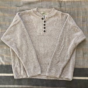 Eddie Bauer Fisherman Knit Sweater Size Large
